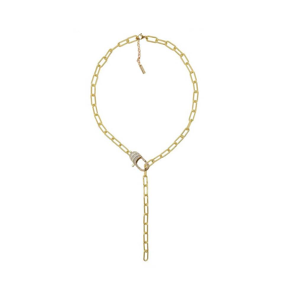 NEW ADRIANA PAPPAS women's city girl lariat necklace in gold